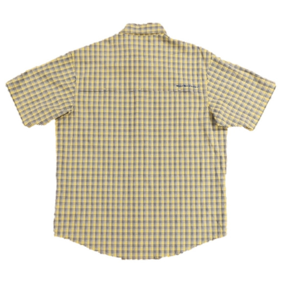 WORLD Wide Sportsman Blue & Yellow Plaid Button-Up Shirt - Picture 4 of 11